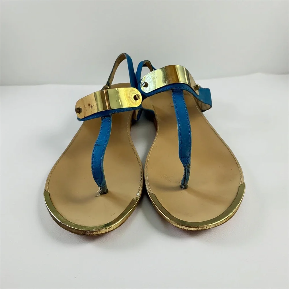 Report Gold and Blue Women's Sandals